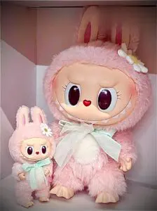 Labubu Mokoko close to sweet plush and keychain