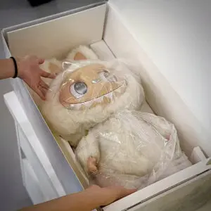 Labubu Zimomo angel in clouds plush in box