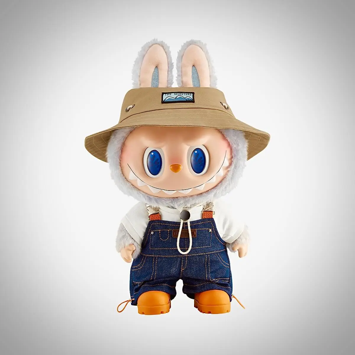 Front view of Labubu doll Fall in Wild in white background