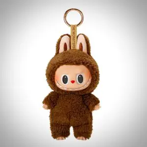 Front view of Labubu doll called the Exciting Macaron Secret in white background