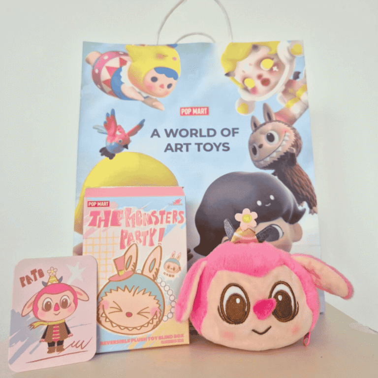 pato in the monsters party series reversible plush back