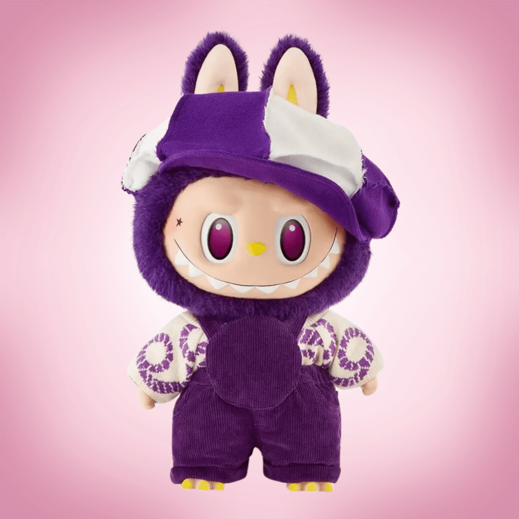 Labubu be fancy now pink background most expensive