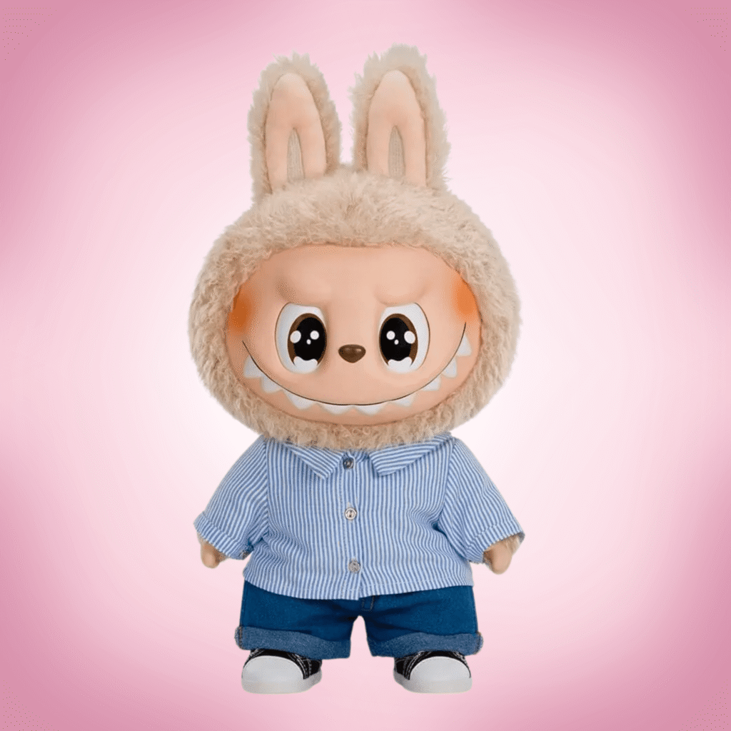 Labubu flip with me pink background