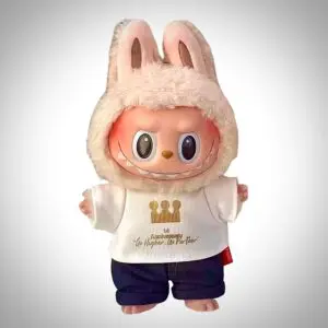 labubu 14th anniversarry white background