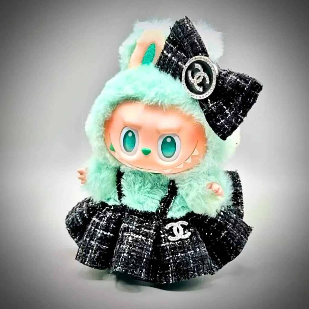 labubu clothes black guuci credit thelabubucloset