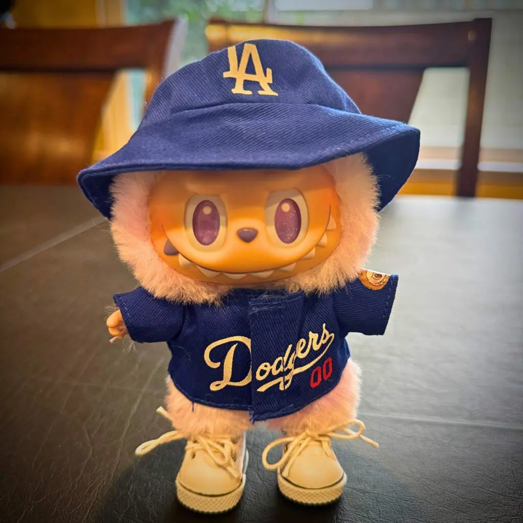 labubu clothes dodgers boonie hat jersey