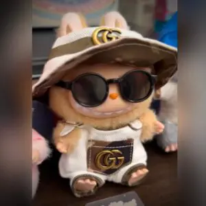 labubu baba clothes white brown guuci credit labubufilms