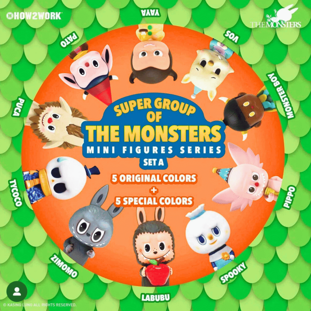 super group of the monsters mini figures series set a