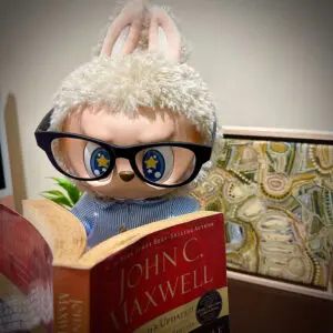 flip with me labubu reading book