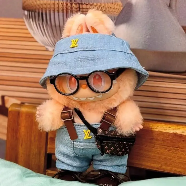 happiness labubu clothes denim lv