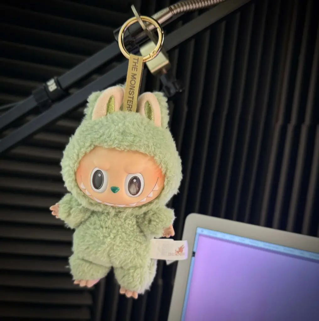 labubu green grape keychain pendant hanging