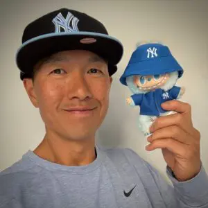 My favorite Labubu doll is Hope from Big Into Energy and I dress her up in Yankees outfit