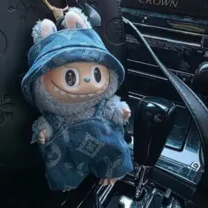 labubu sea salt coconut blue clothes overalls