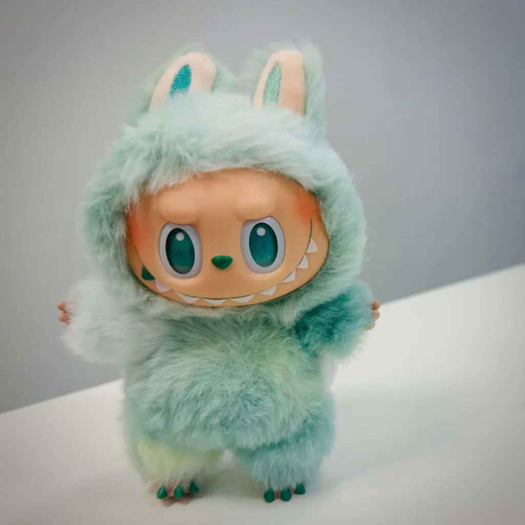 Labubu Serenity on a gray background