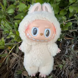 Labubu soy milk in the outdoors next to forest