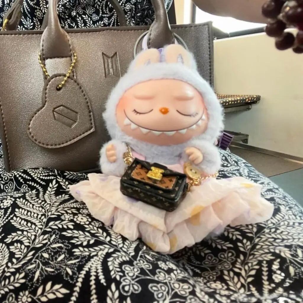 labubu zizi peach clothes dress