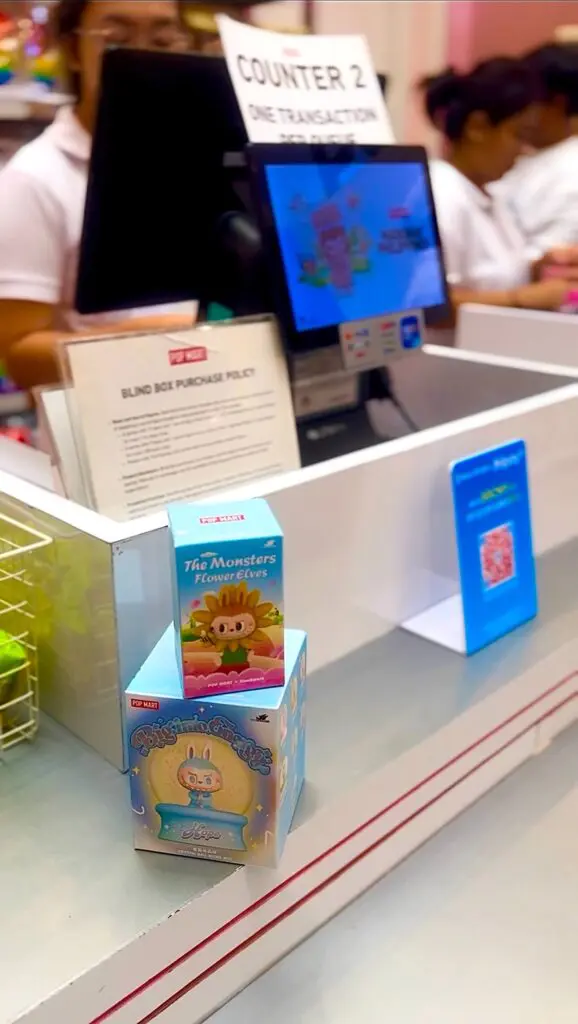 popmart philippines moa checkout counter
