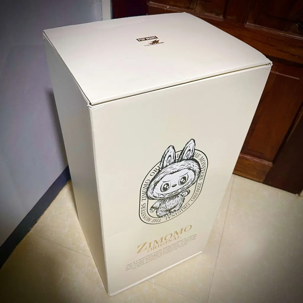 Top view of Labubu Zimomo I Found You box