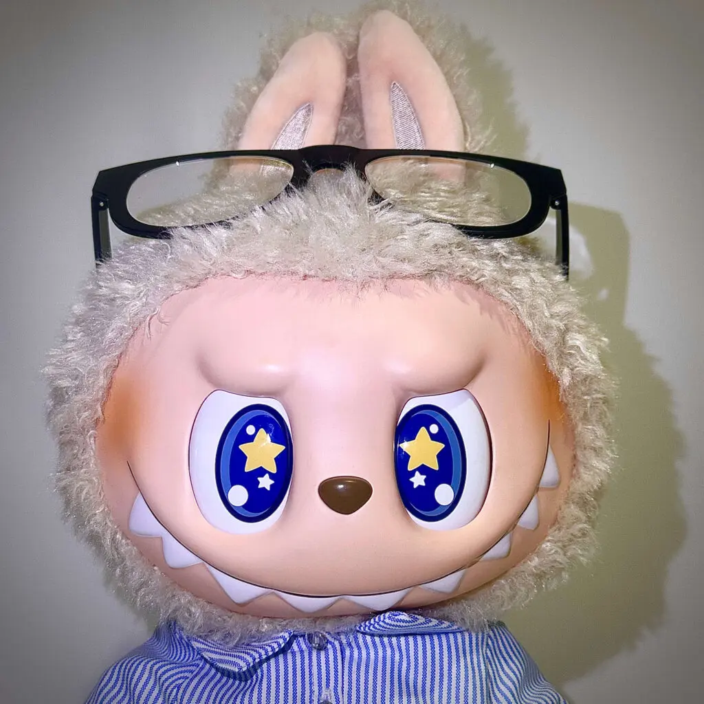 flip with me labubu eyes expectant