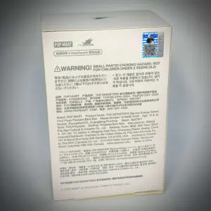 labubu big into energy blind box back with either Love, Happiness, Loyalty, Serenity, Hope, Lucky or Secret Character ID inside