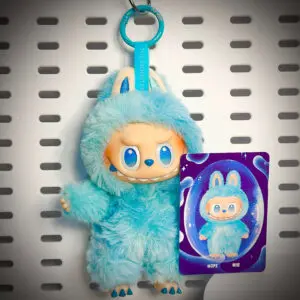 labubu big into energy hope hung with name card