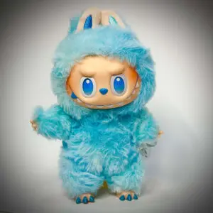 labubu big into energy hope white background