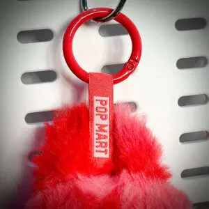 labubu big into energy love lanyard back