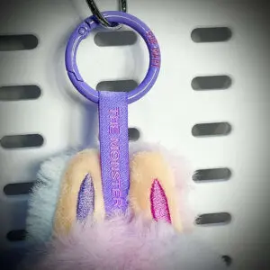 labubu big into energy luck lanyard front