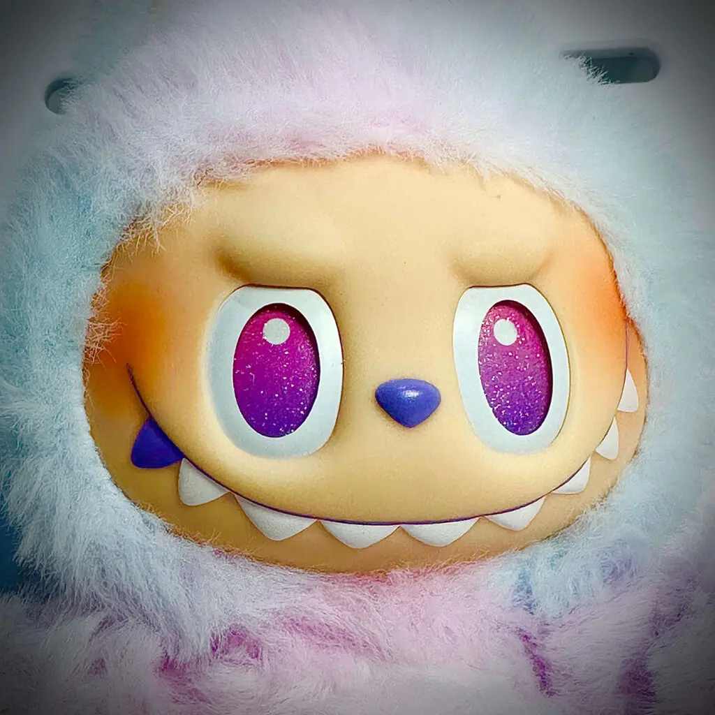 labubu big into energy luck teeth