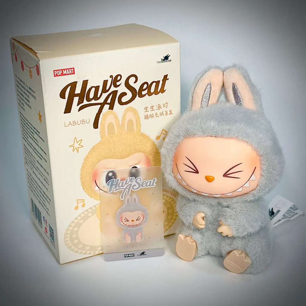 Labubu Hehe with pop card and blind box