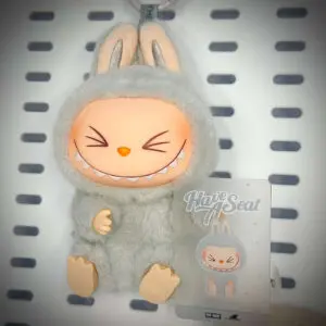 labubu have a seat hehe hung with name card