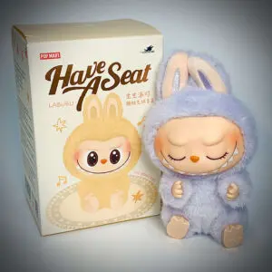 labubu have a seat zizi beside box