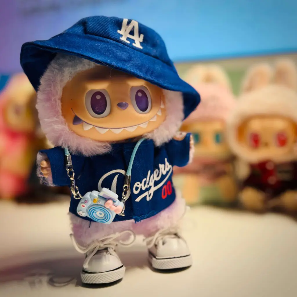 labubu luck big into energy clothes dodgers