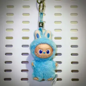 Labubu Pin for Love K Knowledge hanging on a board