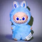 Mini Labubu Pin For Love Knowledge K on a white background