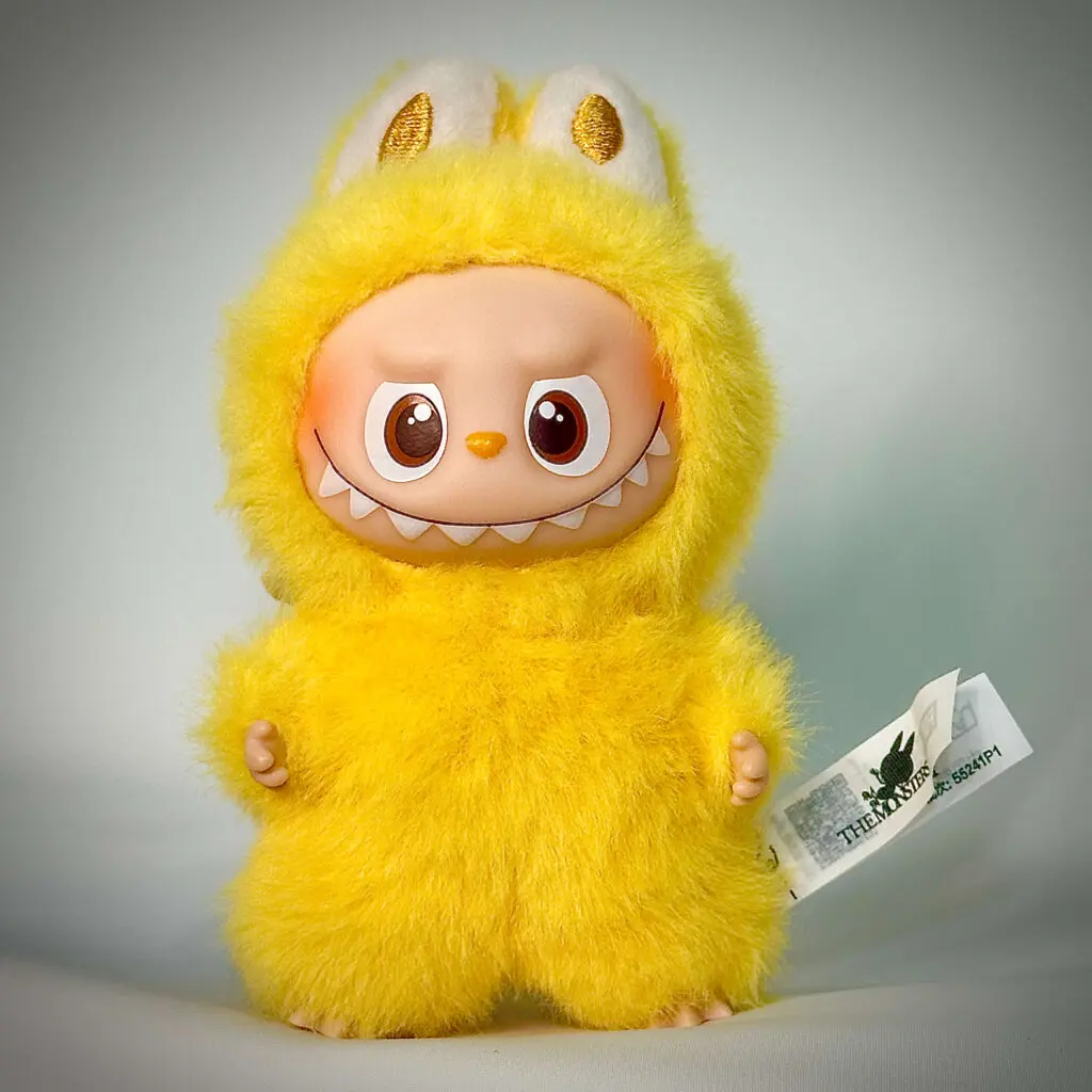 mini labubu pin for love p white background