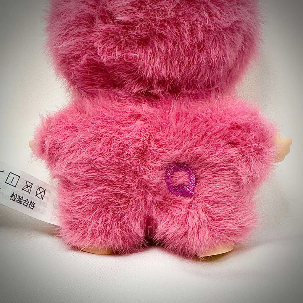 mini labubu pin for love q embroidered back