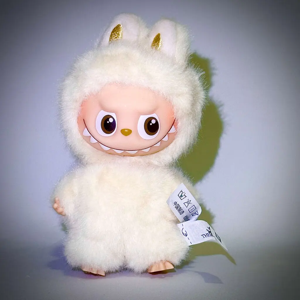 mini labubu pin for love v4 a adventure white background