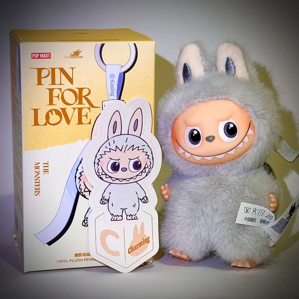 mini labubu pin for love v4 c charming box with sticker name