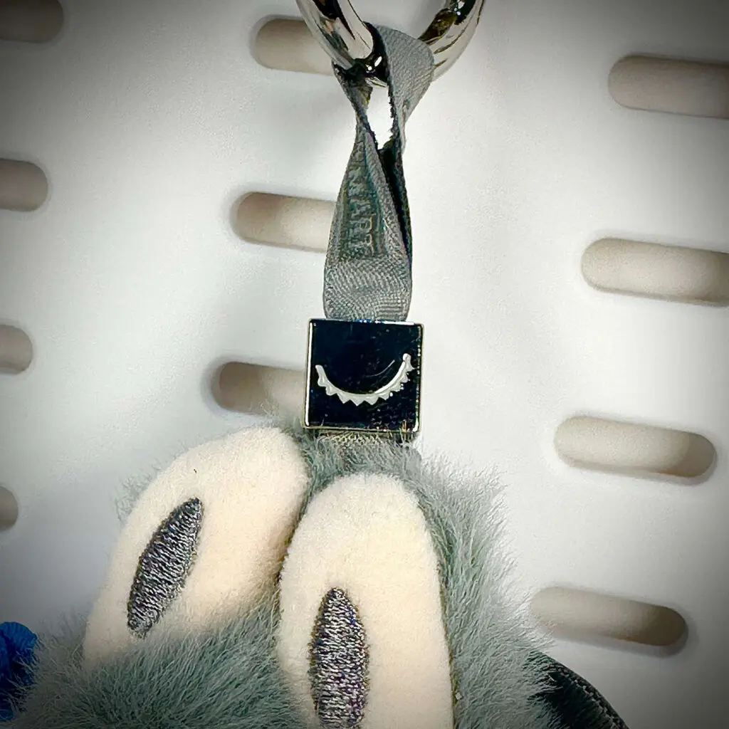 mini labubu pin for love w nugget teeth