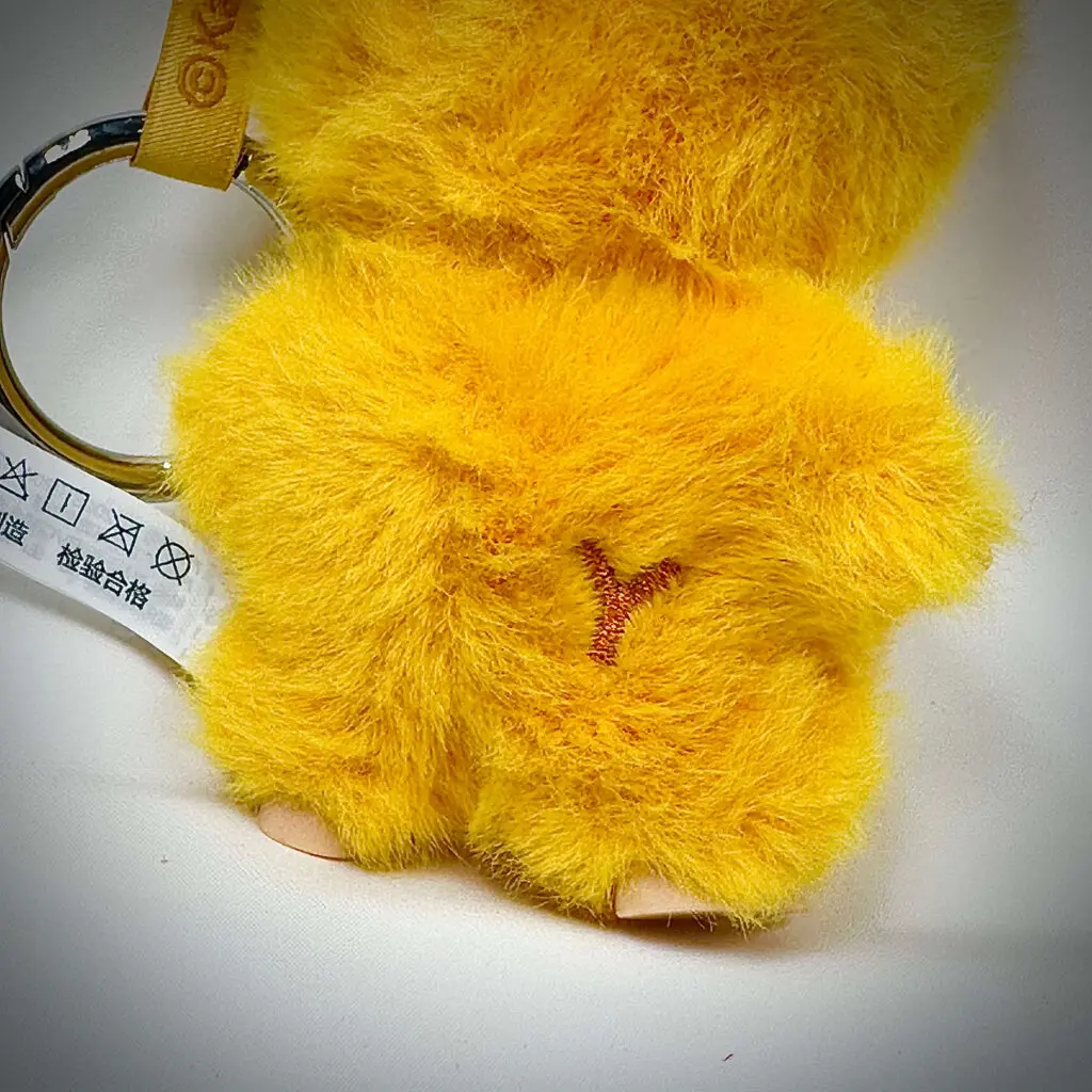 mini labubu pin for love y embroidered back