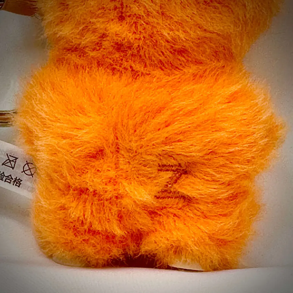 mini labubu pin for love z embroidered back