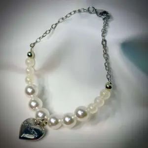 rock the universe labubu necklace under spotlight side angle