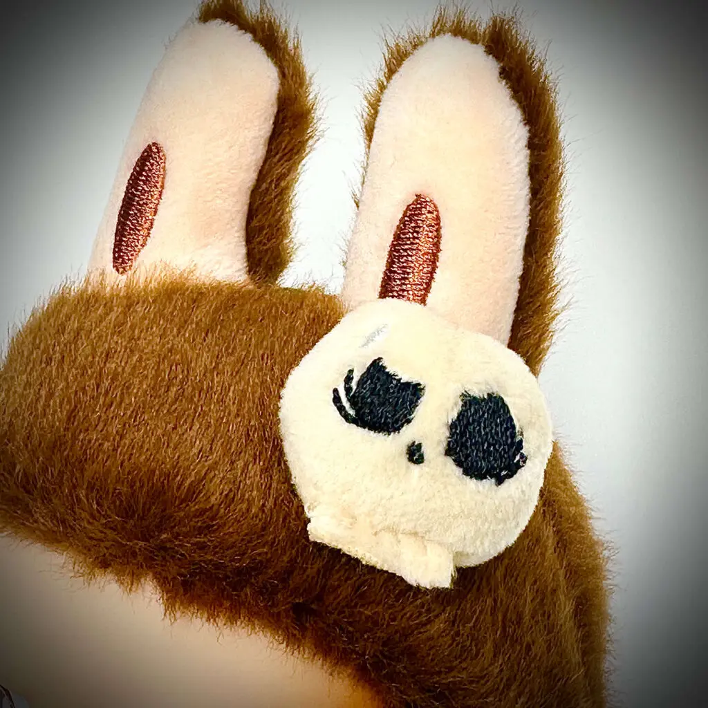 labubu halloween pumpkin right side tycoco hair pin