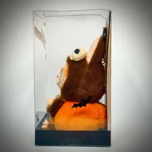 labubu halloween pumpkin unopened side view