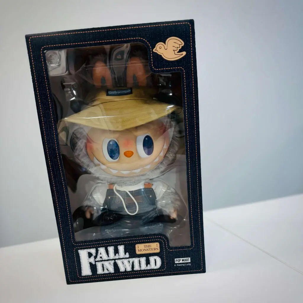 My Labubu doll called Fall in Wild in unopened box sitting in my office table