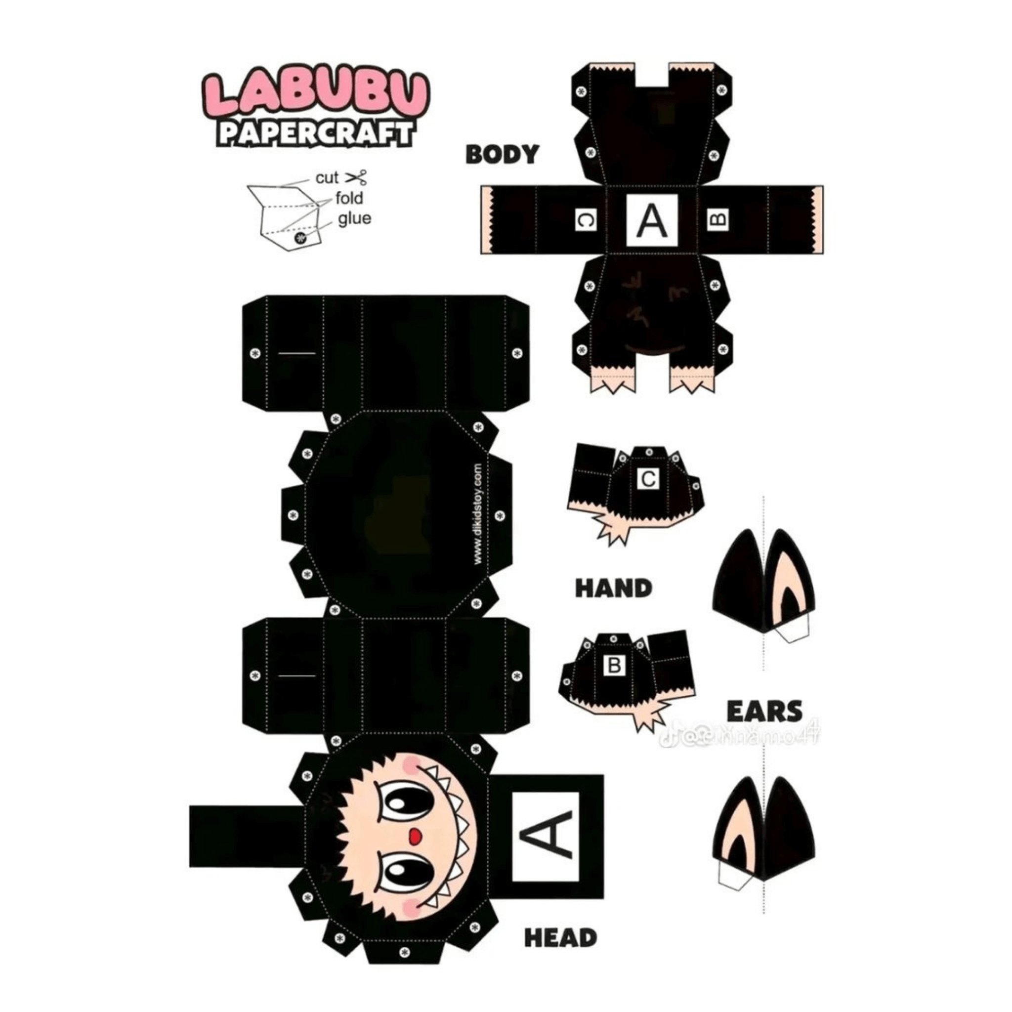 labubu accessory crafts black