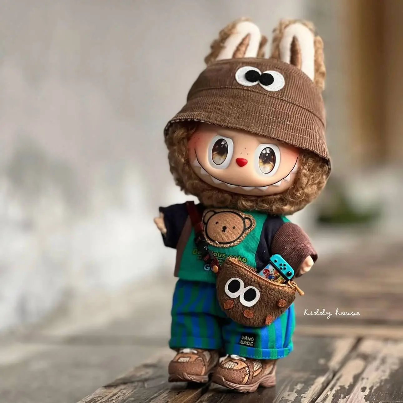 labubu brown rubber shoes