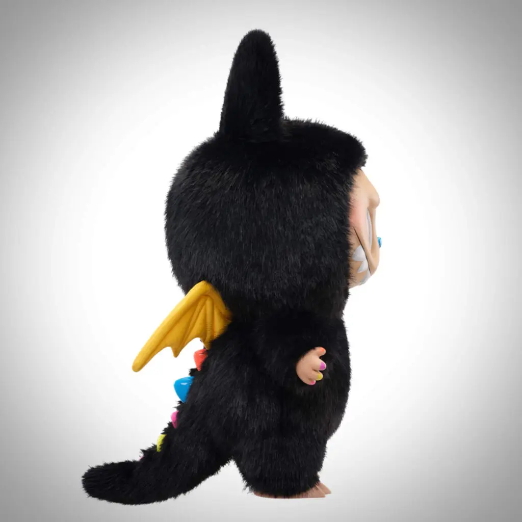 Side view of the Labubu release featuring the 10th Anniversary Zimomo