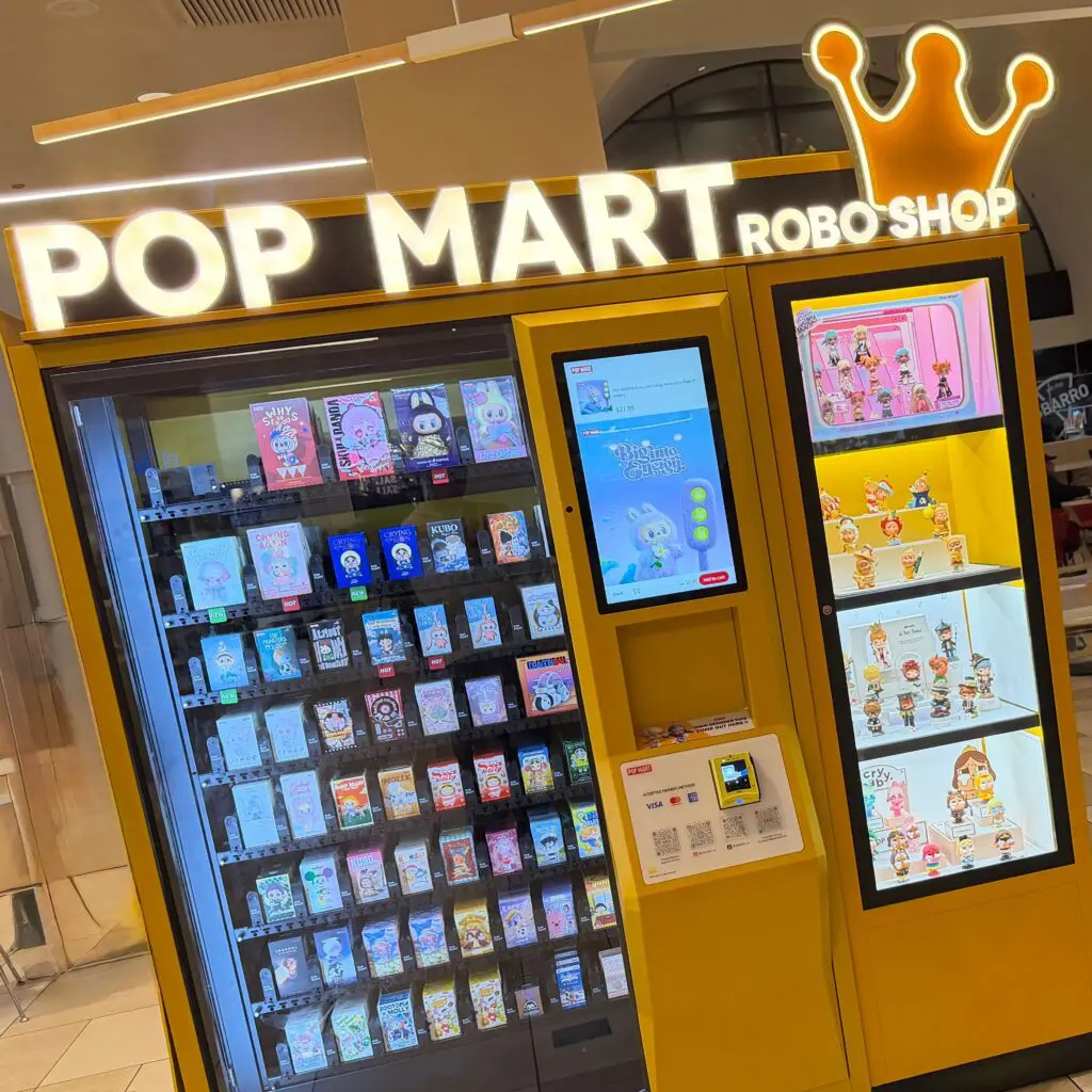 We were able to buy Labubu dolls at this popmart labubu vending machine in Cerritos California in early 2026